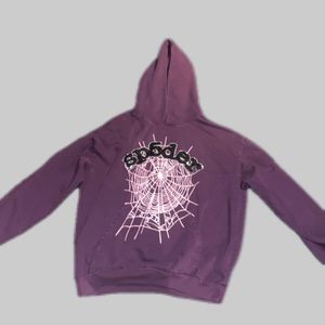 Sp5der Hoodie Purple Size XXL